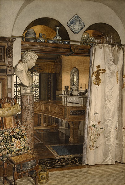 INTERIOR OF THE GOLD ROOM, TOWNSHEND HOUSE, LONDON c. 1885